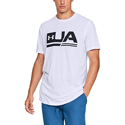 Under Armour Herren Kurzarmshirt UA Sportstyle SS Drop Hem, Weiß, MD, 1329617-100 von Under Armour