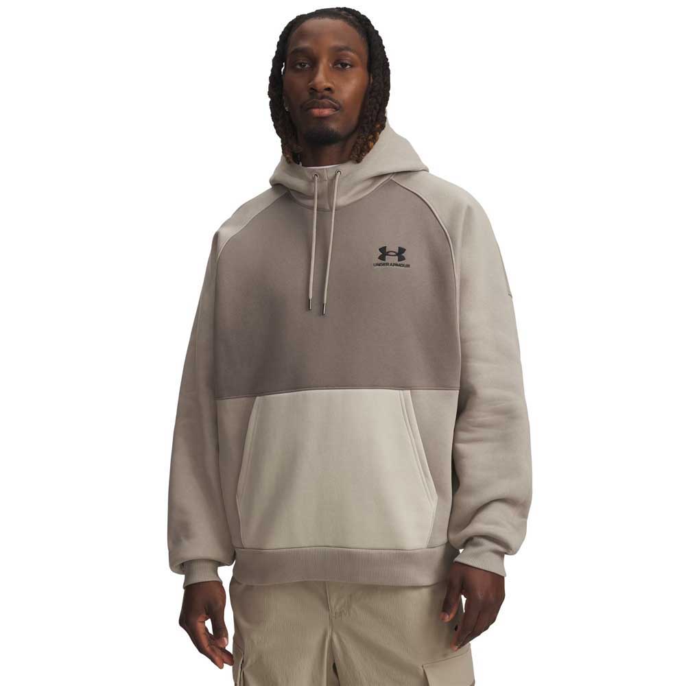 Under Armour Icon Hw Colorblocked Hoodie Beige L Mann von Under Armour