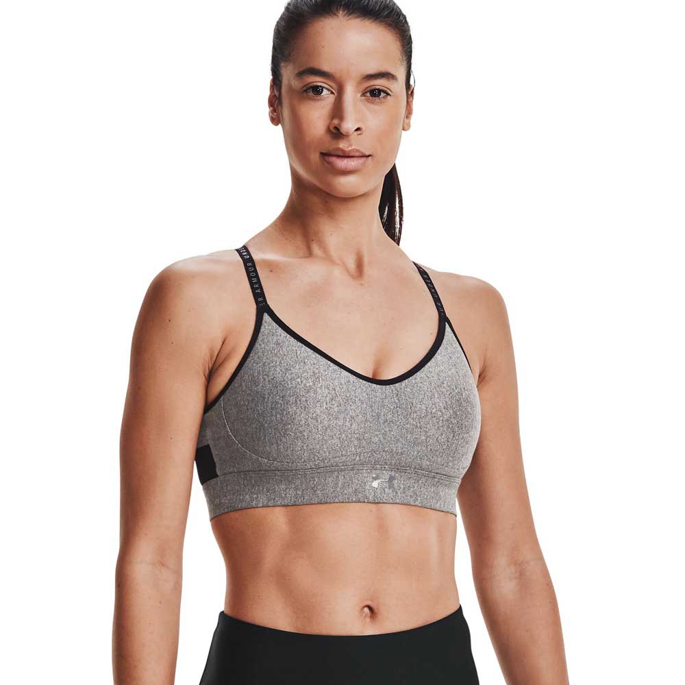 Under Armour Infinity Heather Covered Top Low Support Grau S Frau von Under Armour