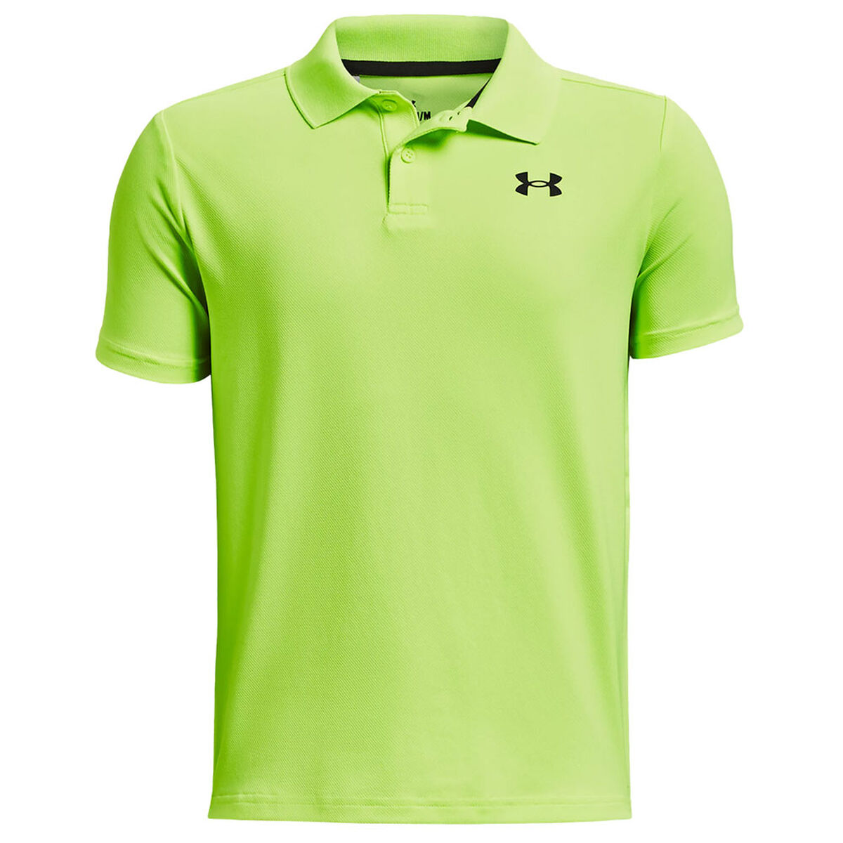 Under Armour Junior Performance Golf Polo Shirt, Unisex, Lime surge/black, 11-12 years | American Golf von Under Armour
