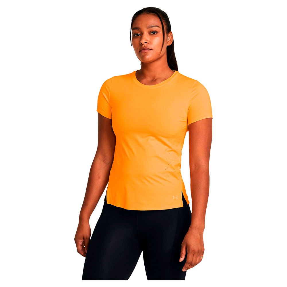 Under Armour Laser Short Sleeve T-shirt Orange S Frau von Under Armour