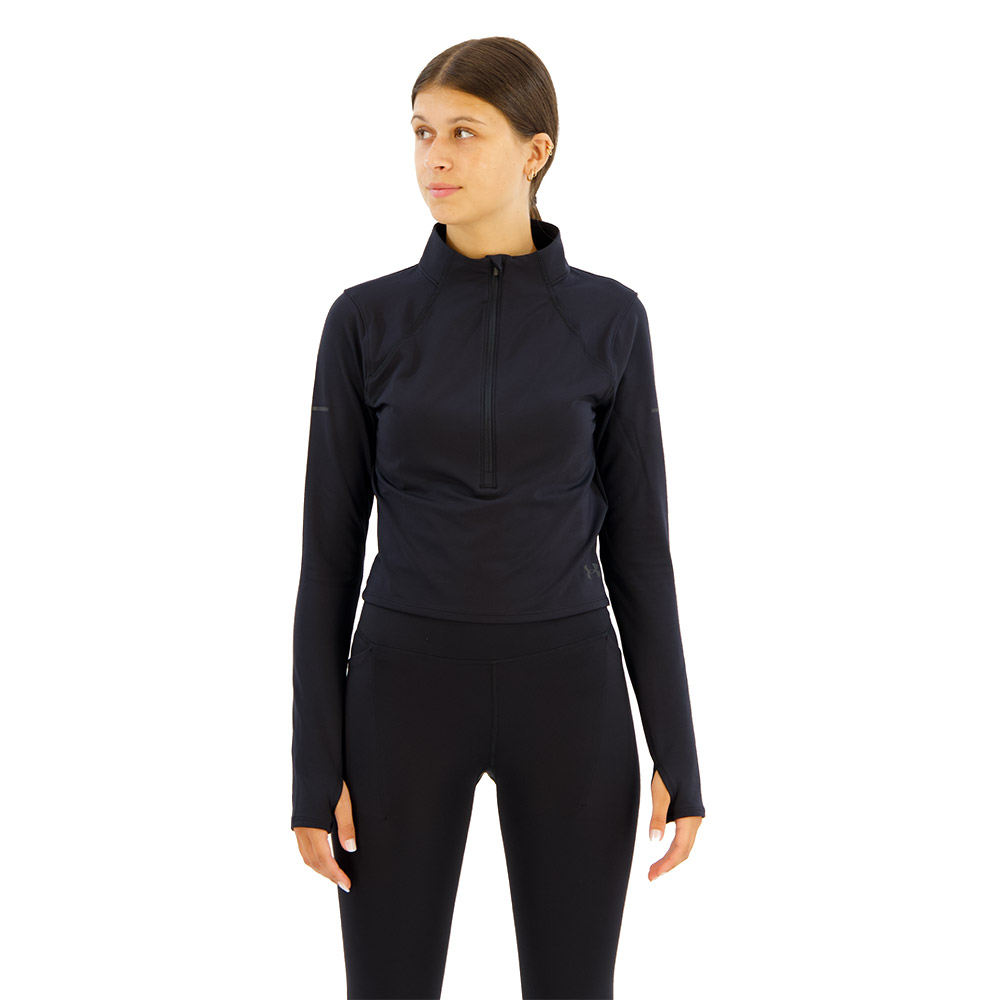 Under Armour Launch Elite Half Zip Long Sleeve T-shirt Schwarz XS Frau von Under Armour