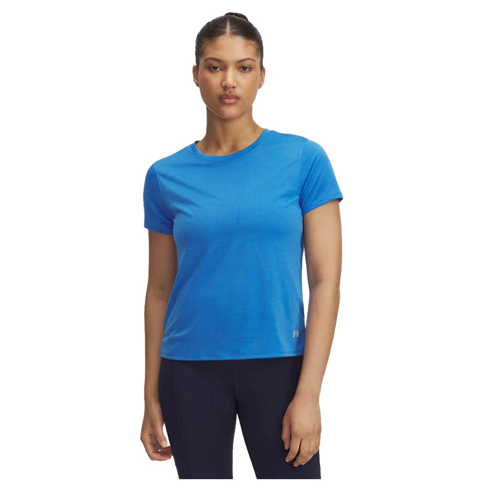 Under Armour Launch Short Sleeve T-shirt Blau M Frau von Under Armour