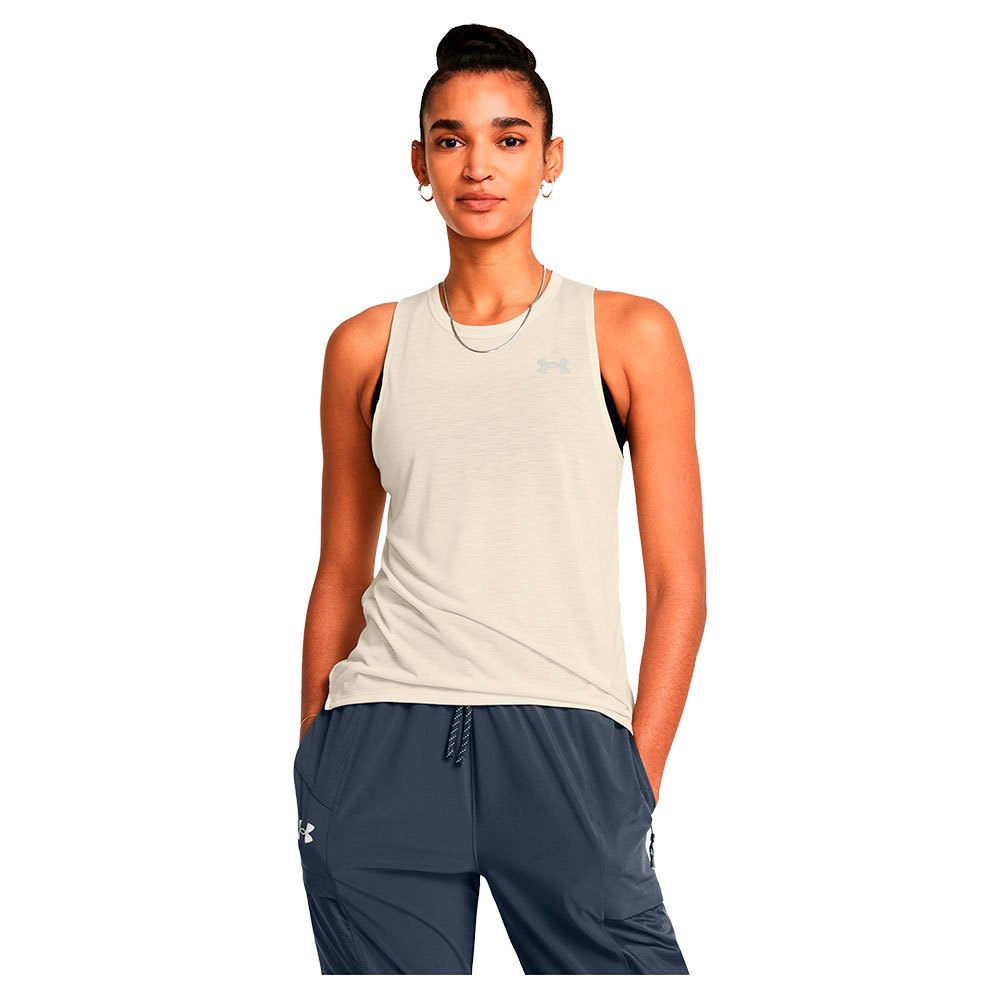 Under Armour Launch Trail Sleeveless T-shirt Beige M Frau von Under Armour