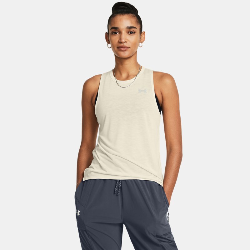 Under Armour Launch Trail Tanktop für Damen Silt / Silt / Reflektierend M von Under Armour