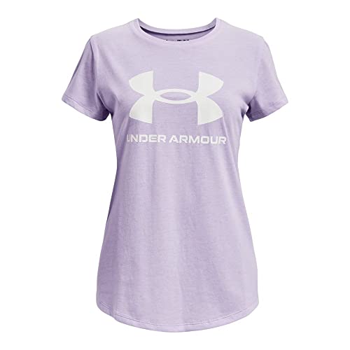 Under Armour Mädchen T-Shirt Sportstyle Logo 1361182 Nebula Purple 160-170 von Under Armour