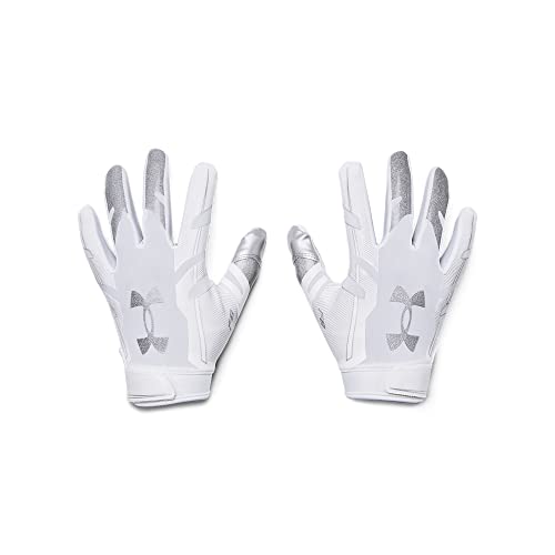 Under Armour Men's F8 Football Gloves , White (100)/Metallic Silver , X-Large von Under Armour