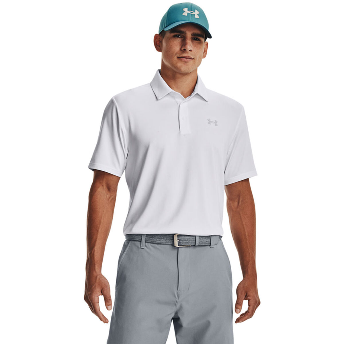 Under Armour Men's Playoff 3.0 Golf Polo Shirt, Mens, White, Medium | American Golf von Under Armour
