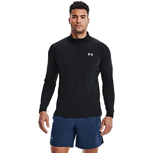 Under Armour Men's Streaker Half Zip Warmup Tops, Black, Small von Under Armour