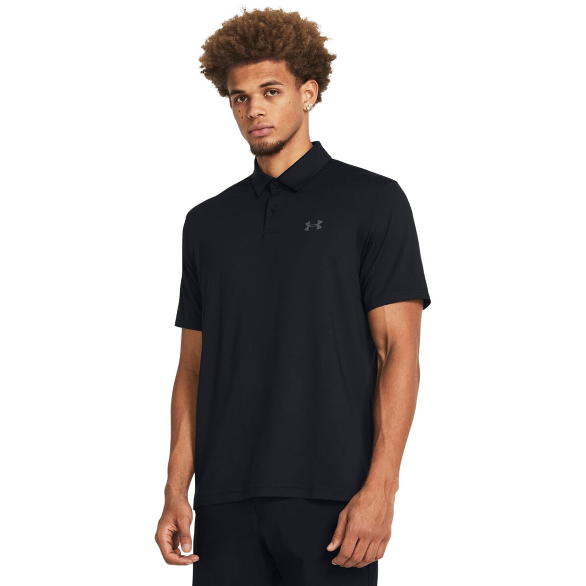 Under Armour Men's T2G Golf Polo Shirt, Mens, Black, Large | American Golf von Under Armour