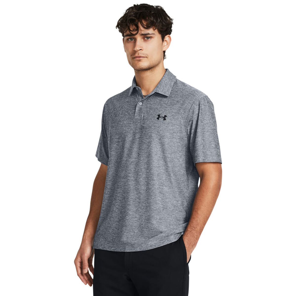 Under Armour Men's T2G Golf Polo Shirt, Mens, Grey, Medium | American Golf von Under Armour