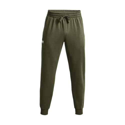 Under Armour Herren Rival Joggers Fleece Bottoms, (390) Marine Od Green Onyx White, S EU von Under Armour