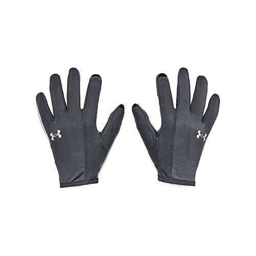 Under Armour Mens Full Finger Gloves Men's Ua Storm Run Liner Gloves, Pitch Gray, 1377510-012, SM von Under Armour