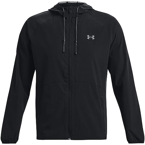 Under Armour Mens Long-Sleeves Ua Stretch Woven Windbreaker, Black, 1377171-001, LG von Under Armour