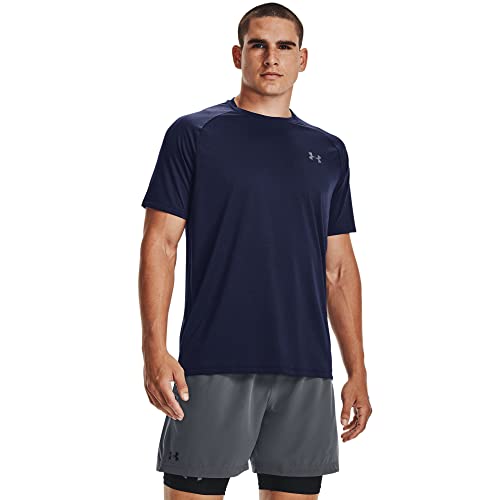 Under Armour Mens Short-Sleeves Men's Ua Tech™ 2.0 Short Sleeve T-Shirt, MDN, 1345317-410, SM von Under Armour