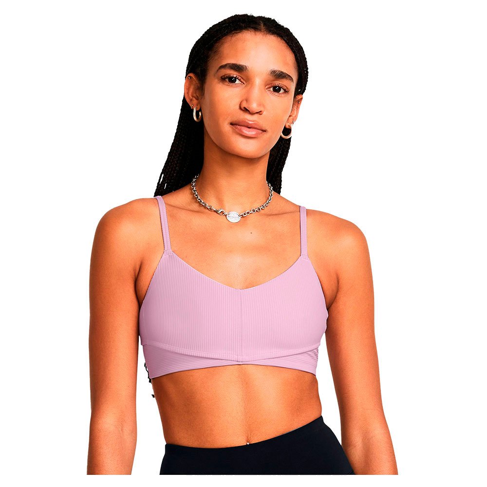 Under Armour Meridian Rib Sports Top Low Support Lila XS Frau von Under Armour