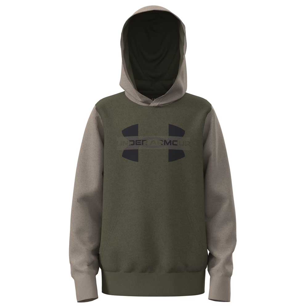 Under Armour Rival Fleece Colorblock Garphic Hoodie Grün 7 Years von Under Armour