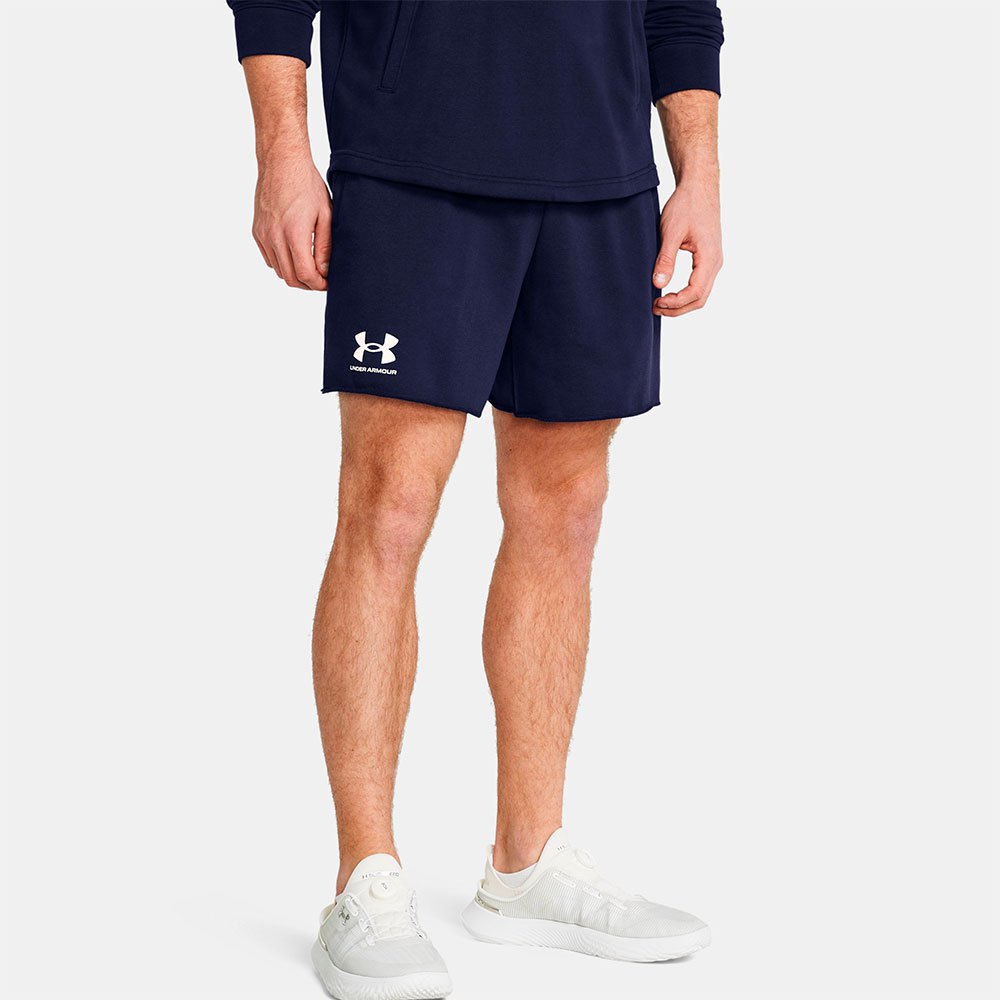 Under Armour Rival Terry 6inch Shorts Blau L Mann von Under Armour