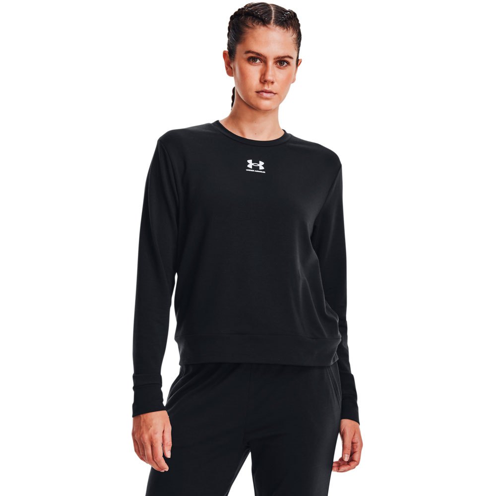 Under Armour Rival Terry Sweatshirt Schwarz L Frau von Under Armour