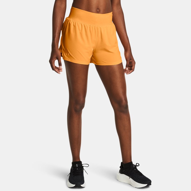 Under Armour Run Stamina Shorts (8 cm) für Damen Nova Orange / Nova Orange / Reflektierend XS von Under Armour