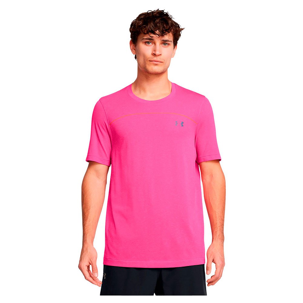 Under Armour Rush Wordmark Seamless Short Sleeve T-shirt Rosa XL Mann von Under Armour