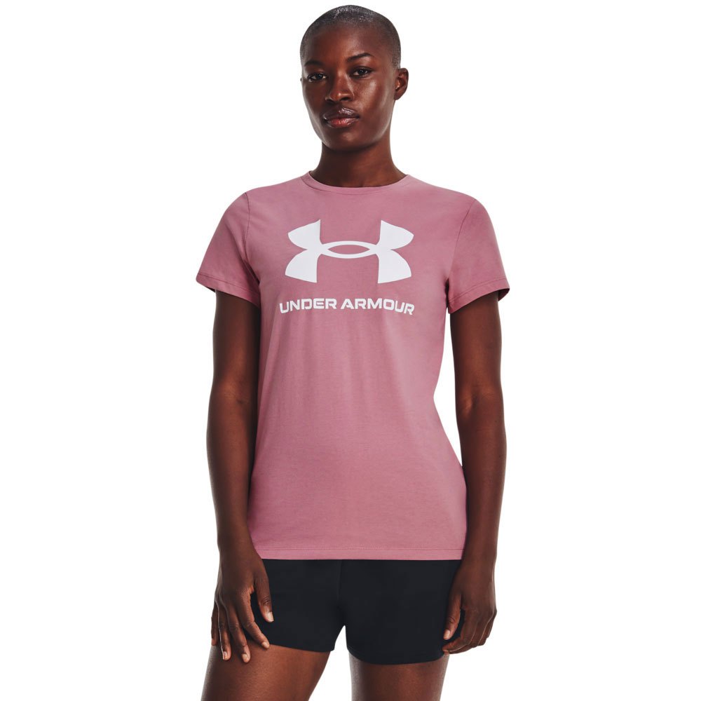 Under Armour Sportstyle Logo Short Sleeve T-shirt Rosa M Frau von Under Armour