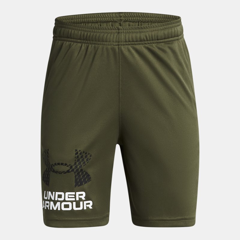 Under Armour Tech™ Shorts mit Logo für Jungen Marine OD Grün / Schwarz YMD (137 - 149 cm) von Under Armour
