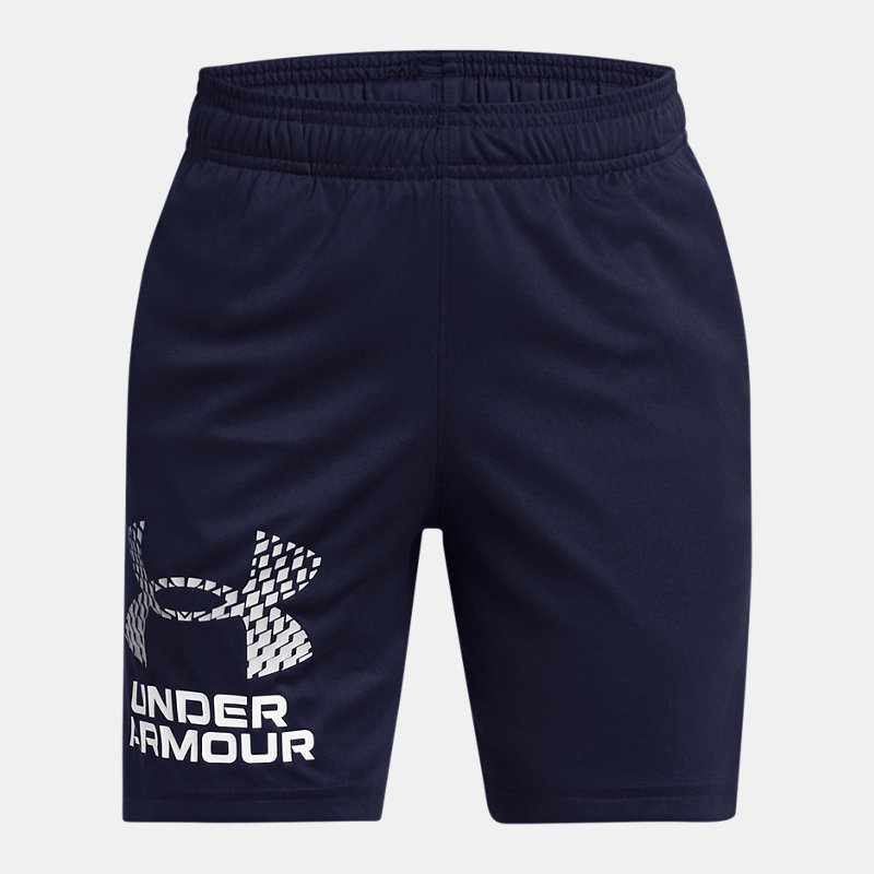 Under Armour Tech™ Shorts mit Logo für Jungen Midnight Blaue Marine / Mod Grau YXS (122 - 127 cm) von Under Armour