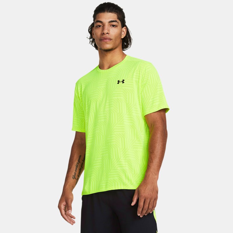 Under Armour Tech™ Vent Geotessa Kurzarm-Shirt für Herren High Vis Gelb / Schwarz XXL von Under Armour