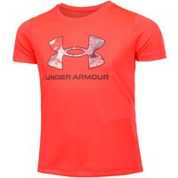 Under Armour Tech Print Big Logo T-Shirt Mädchen in koralle von Under Armour