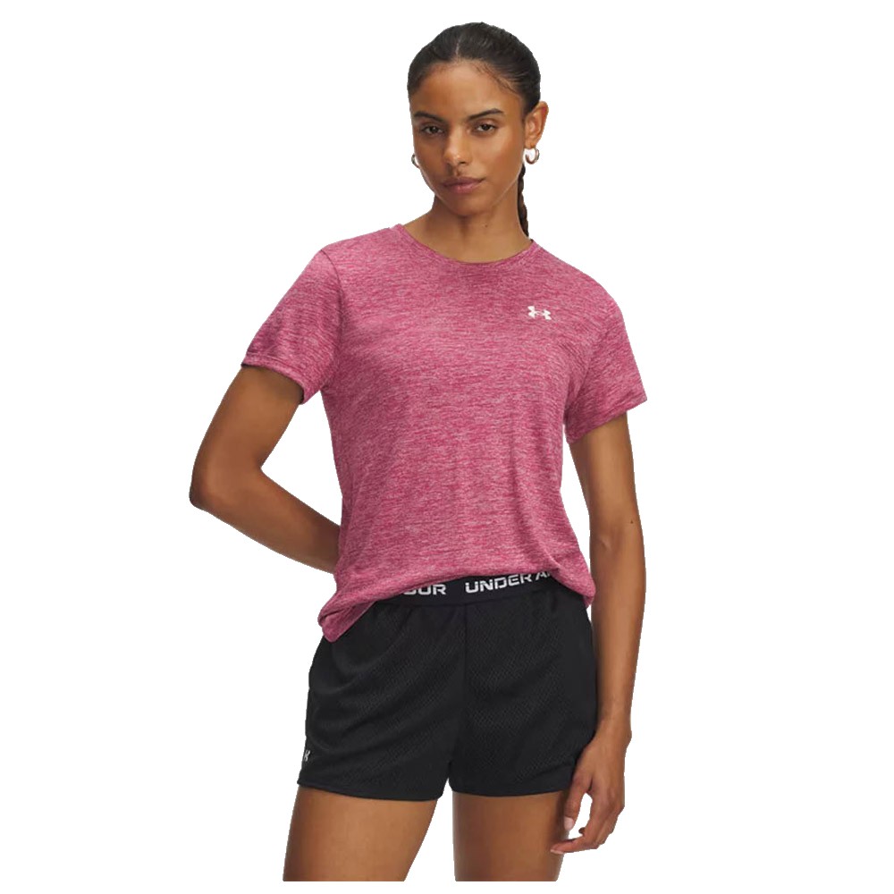 Under Armour Tech Twist Ssc Short Sleeve T-shirt Rosa XL Frau von Under Armour