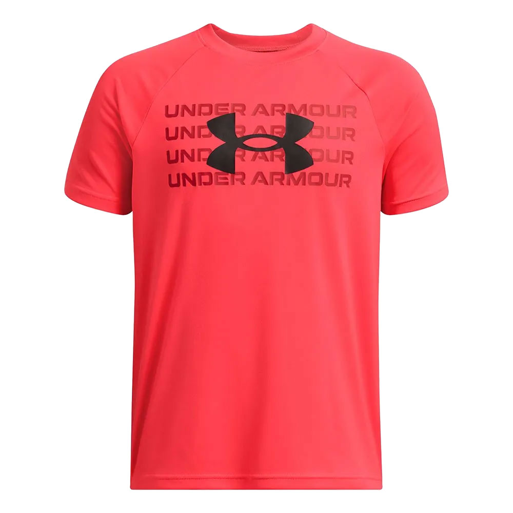 Under Armour Tech Wordmark Logo Short Sleeve T-shirt Rot 7 Years Junge von Under Armour