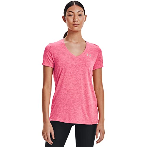 Under Armour Women's Tech Twist kurzärmliges & atmungsaktives Laufshirt für Frauen, ultraleichtes T-Shirt mit Loser Passform, Red, Small von Under Armour