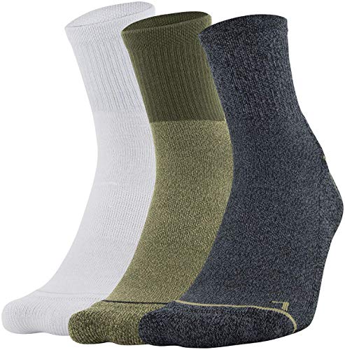 Under Armour Unisex-Erwachsene Phenom 2.0 Quarter Socks, 3-Pair, Grün, Shoe Size: Mens 8-12, Womens 9-12 von Under Armour