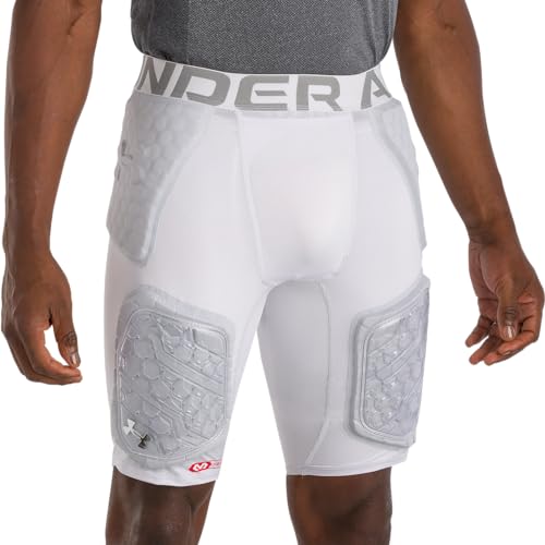 Under Armour Unisex Gameday Armour Pro Fußballhose, Weiss/opulenter Garten, X-Large von Under Armour