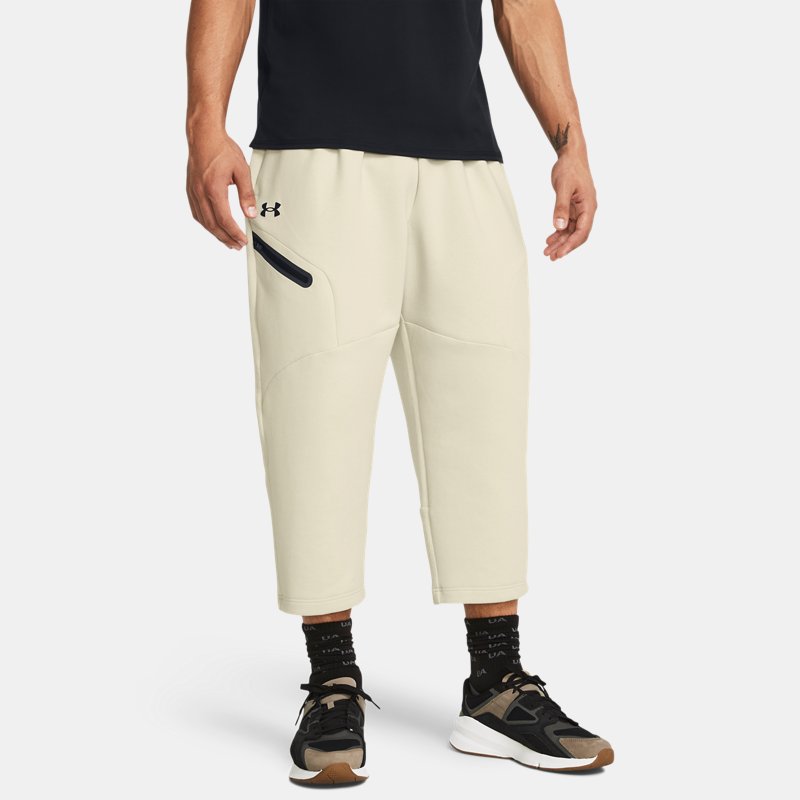 Under Armour Unstoppable Fleece Baggy-Cropped-Hose für Herren Silt / Schwarz M von Under Armour