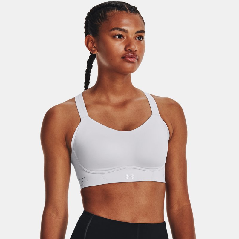 Under Armour Uplift High Sport-BH für Damen Halo Grau / Weiß 34C von Under Armour