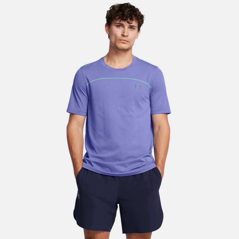 Under Armour Vanish Elite Seamless Kurzarm-Oberteil mit Schriftzug für Herren Starlight / Vapor Grün / Schwarz XXL von Under Armour