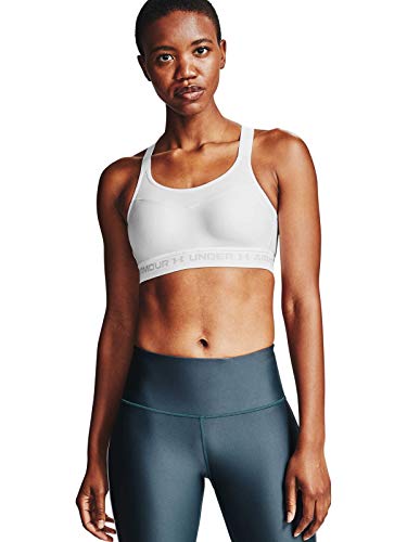 Under Armour Women's Armour High Crossback Sport Bras, White, 32B von Under Armour