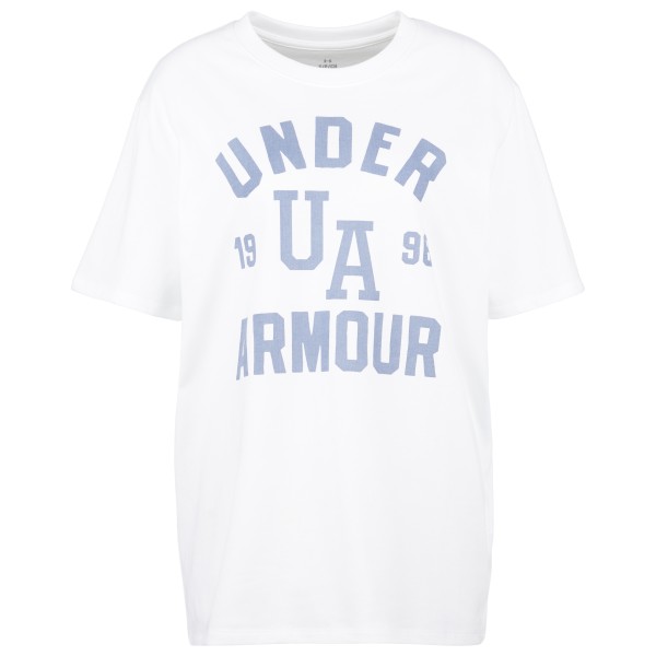 Under Armour - Women's HWT OS Collegiate S/S - T-Shirt Gr S weiß von Under Armour
