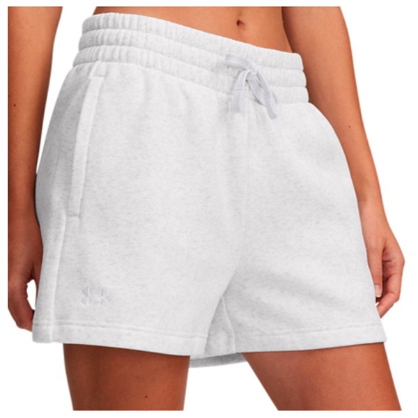 Under Armour - Women's Rival Fleece Short - Trainingshose Gr S - Regular weiß von Under Armour