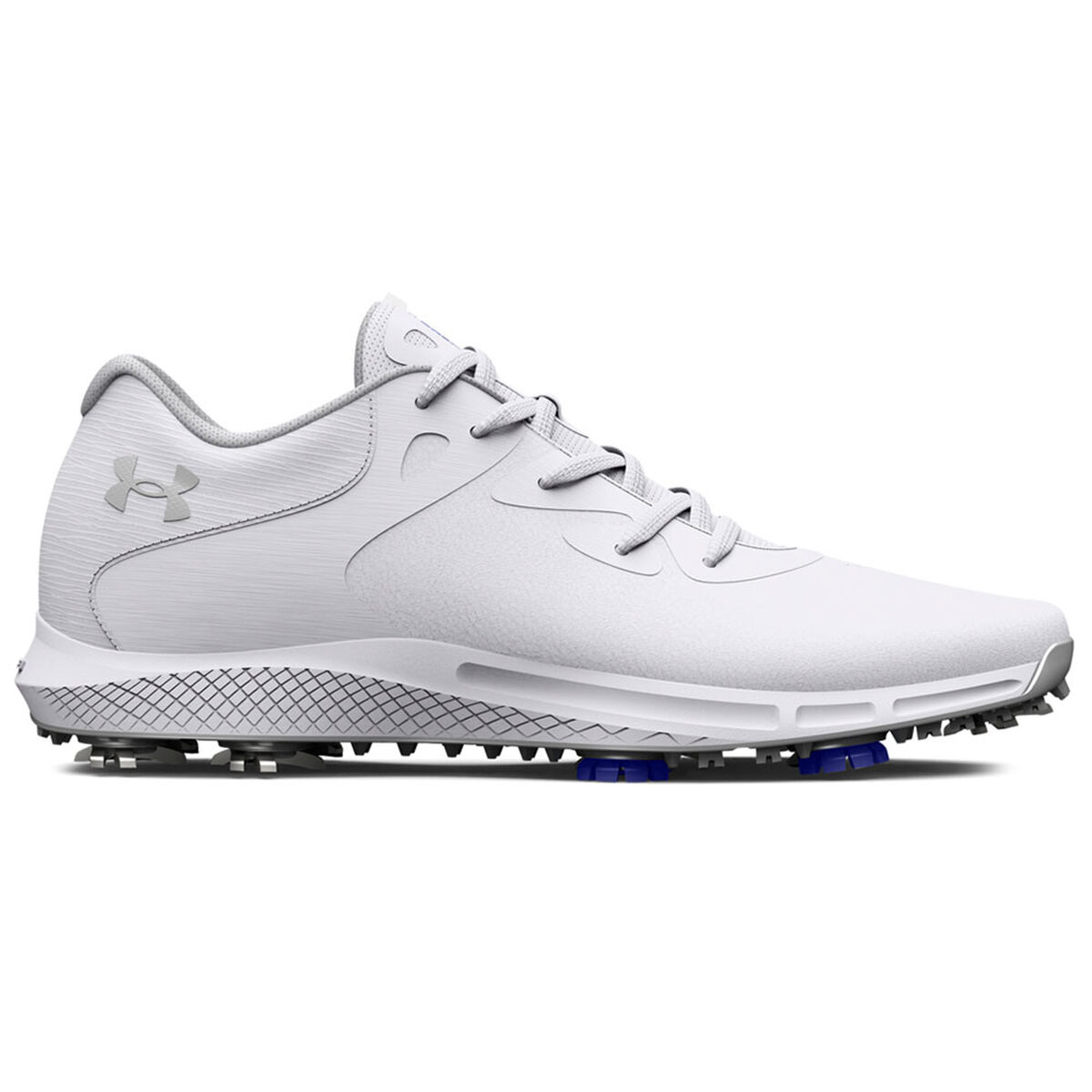 Under Armour Womens Charged Breathe 2 Waterproof Spiked Golf Shoes, Female, White/white/silver, 7 | American Golf von Under Armour