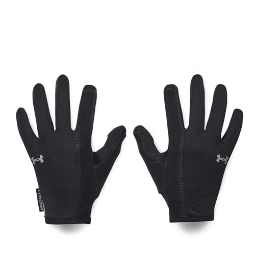 Under Armour Womens Full Finger Gloves Ua Storm Run Liner, Black, 1377511-001, MD von Under Armour