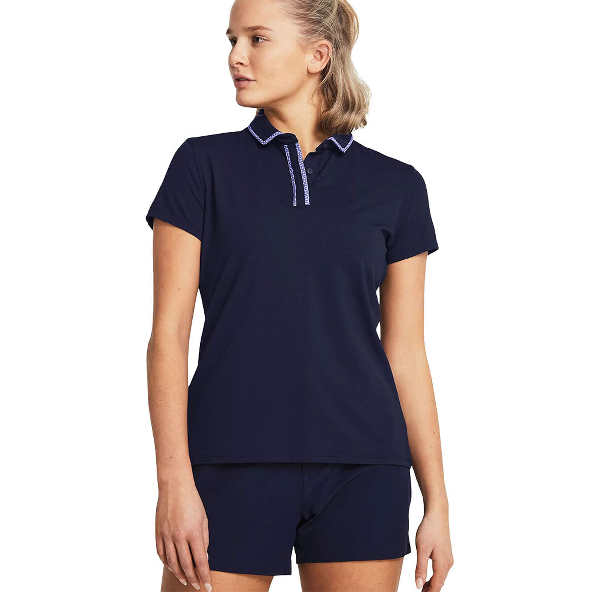 Under Armour Womens Iso-Chill Golf Polo Shirt, Female, Midnight navy/starlight, Xs | American Golf von Under Armour
