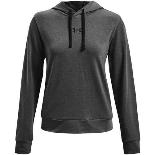 Under Armour Womens Long-Sleeves Women's Ua Rival Terry Hoodie, Jet Gray, 1369855-010, XL von Under Armour