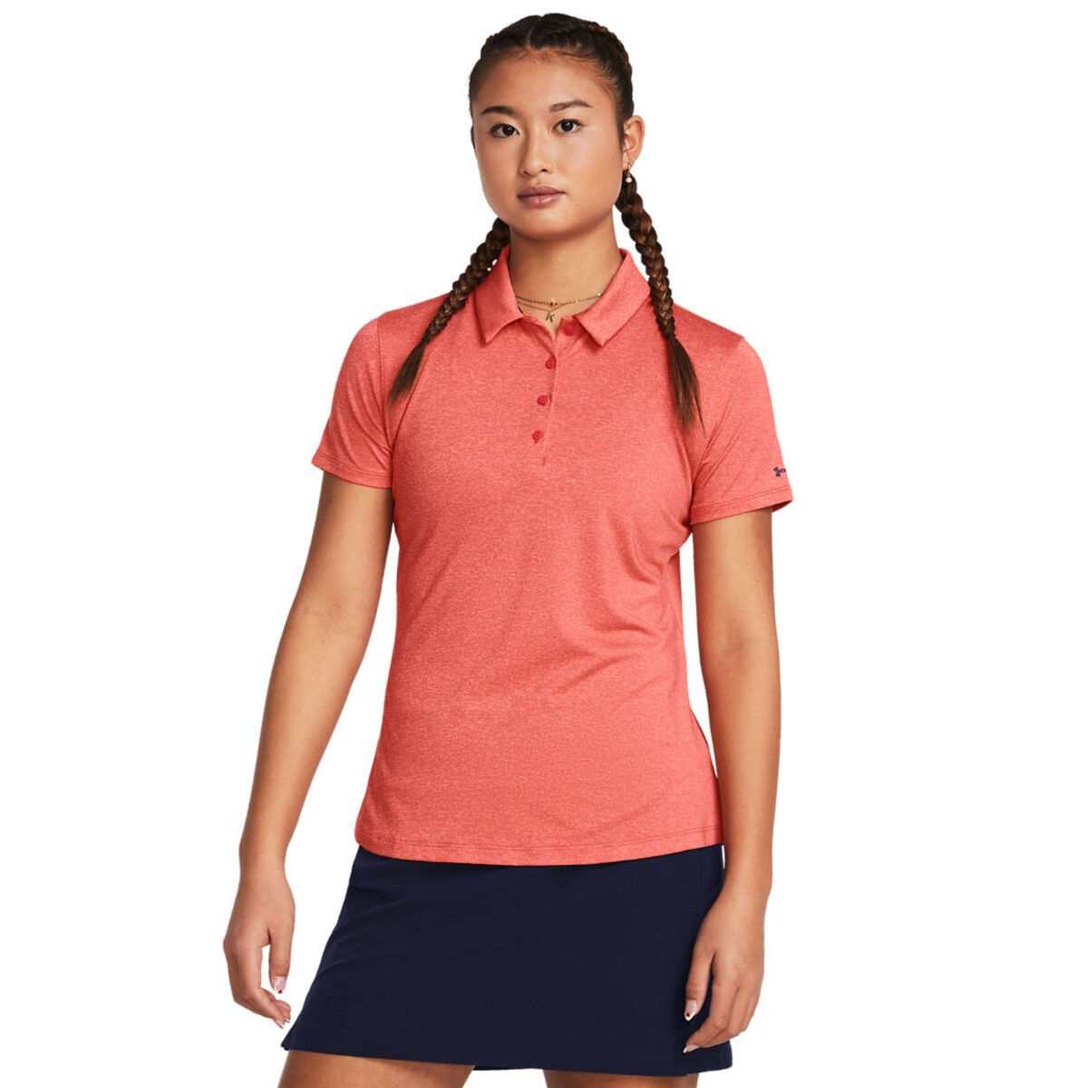 Under Armour Womens Playoff Golf Polo Shirt, Female, Red solstice, Large | American Golf von Under Armour