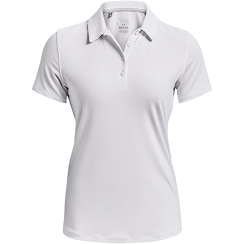 Under Armour Womens Short-Sleeve Polos Ua Playoff Ss Polo, Wht, 1377335-100, MD von Under Armour