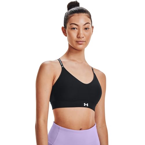 Under Armour Womens Sport Bras Women's Ua Infinity Low Covered Sports Bra, Black, 1363354-001, LG von Under Armour