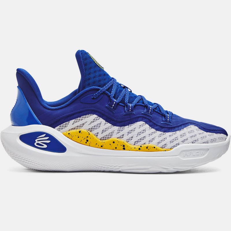 Unisex Curry 11 „Dub“ Basketballschuhe Weiß / Royal / Versa Blau 45.5 von Under Armour