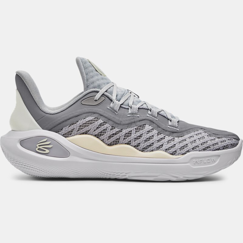 Unisex Curry 11 „Young Wolf“ Basketballschuhe Halo Grau / Stahl / Weiß Clay 48.5 von Under Armour